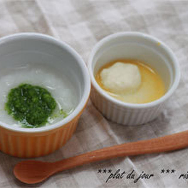 離乳食・ごっくん期＊no.16　豆腐（タンパク質）