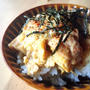 車麩と鶏肉煮込み&卵とじ