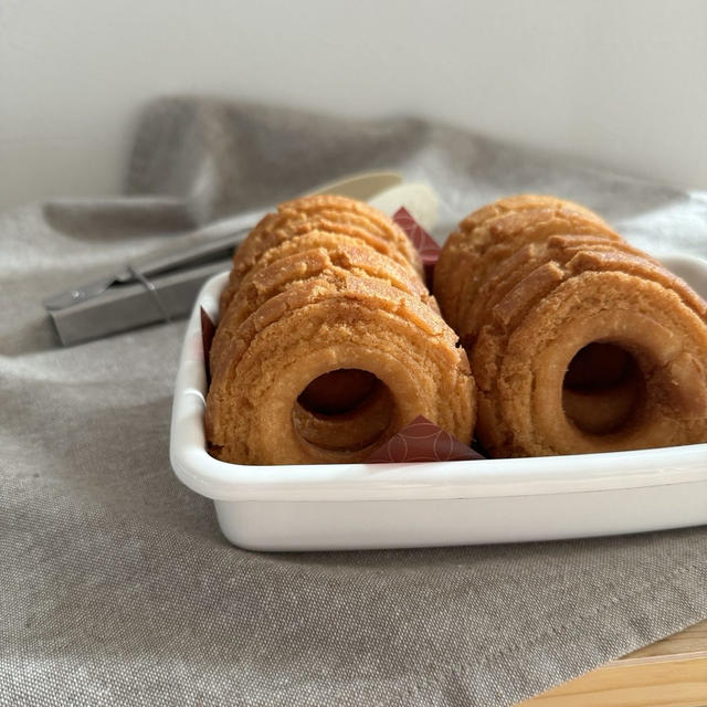 ミスドのオールドファション大好きなんです🍩今日のおやつはオールドファッション作りました♡