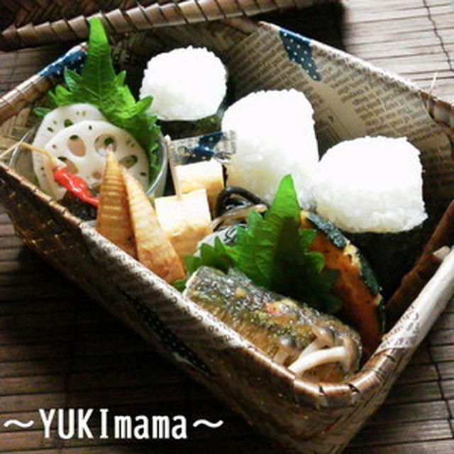 秋刀魚のガーリックソテー甘味噌ソース煮～のお弁当