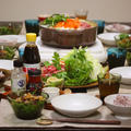【レシピ】春菊のサラダ　れんこんと牛肉のおかずドレッシングで。～水炊きの思い出～