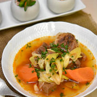 牛肉とにんじんの和風コチュジャンスープ煮｜圧力鍋でごちそうスープ