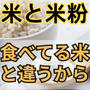 米と米粉の違い