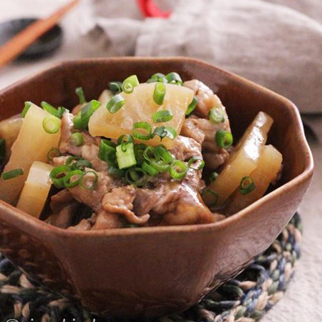 大根×豚肉でお手軽レシピ＊豚こまと大根のうま生姜のとろみ煮で節約おかず＊