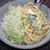 スパサラダとキャベツの千切り&「おすすめのパスタレシピはこんなのも」