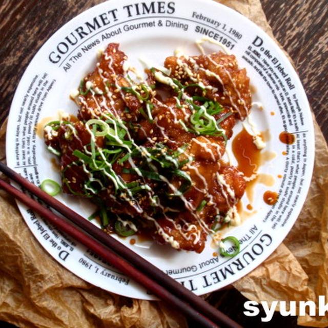 ネギごまマヨネーズのチキン南蛮。のち丼。