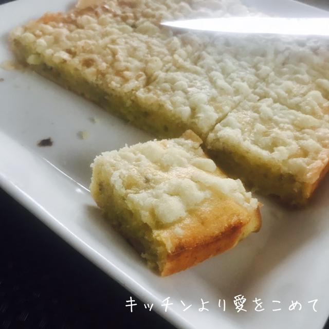 クランブルバナナケーキ