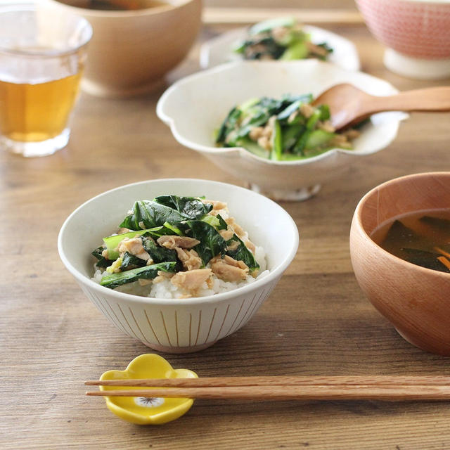 5分で完成！！子どもも喜ぶ小松菜を使った朝ご飯