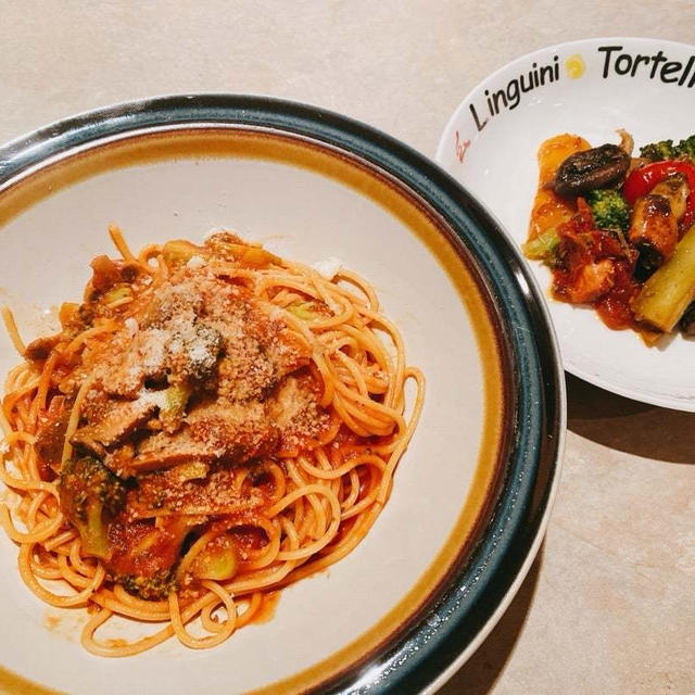 パスタと焼き野菜サラダ　パートⅢ