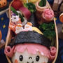 魔女っ子ちゃんおにぎり弁当〖ハロウィン弁当〗    #平日お昼ご飯はお弁当or外食