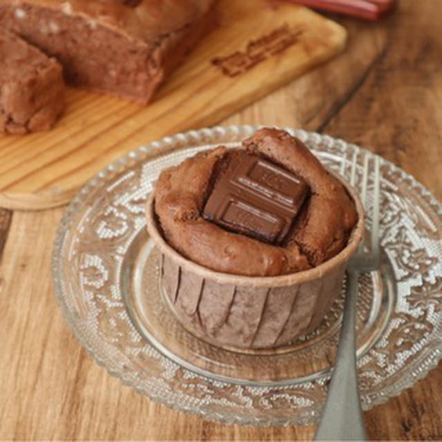生地作り3分！ぷりんで作るチョコレートケーキ
