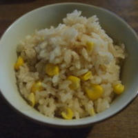 トウモロコシの炊き込みご飯♪