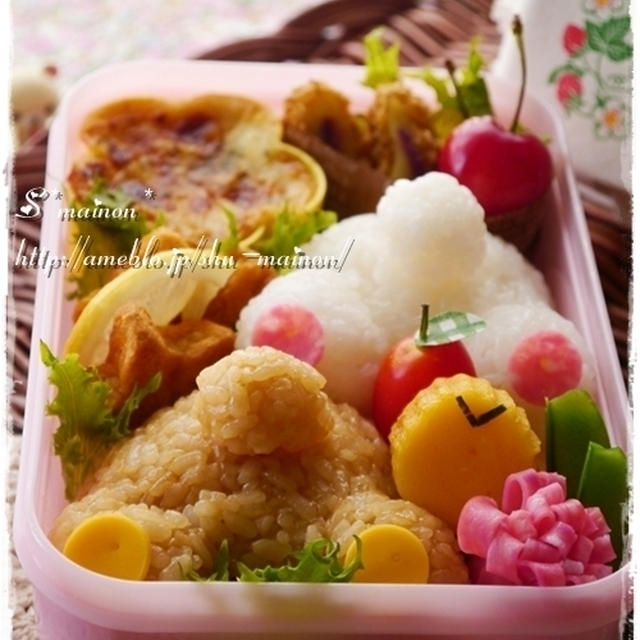 ＊リラックマ＆コリラックマのおしり☆ＪＫ弁・キャラ弁＊