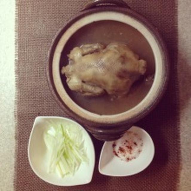 おいしいお塩でいただく☆参鶏湯