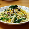 バター醤油とコーンのパスタ