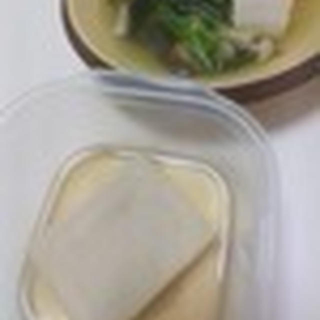 レンチン高野豆腐と半身唐揚げ