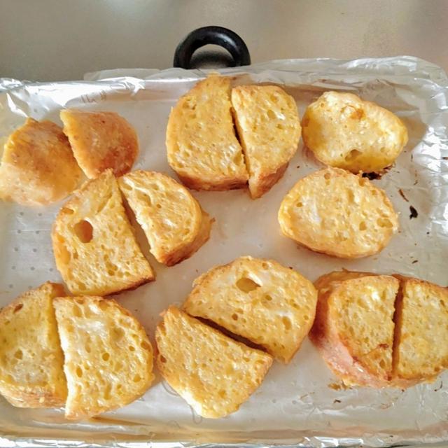 ミニバゲットで作る、甘さひかえめフレンチトースト　聖樹のパンレシピアレンジ