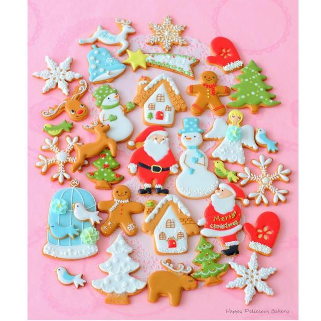 何度目かのクリスマスアイシングクッキー♪