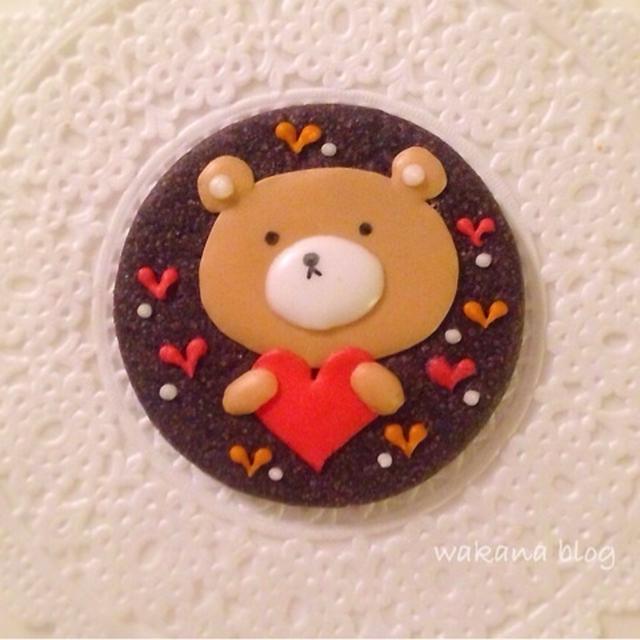 バレンタイン♡クマちゃんアイシングクッキー