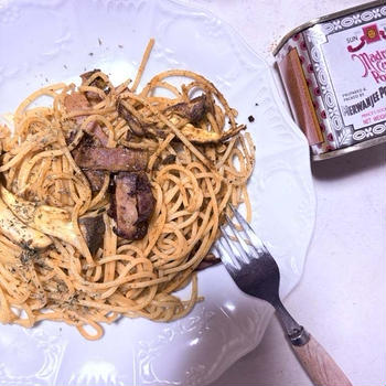 今日の朝活！ベーコンとエリンギのカレーパスタ深夜セリエA観戦も気がそぞろ〜