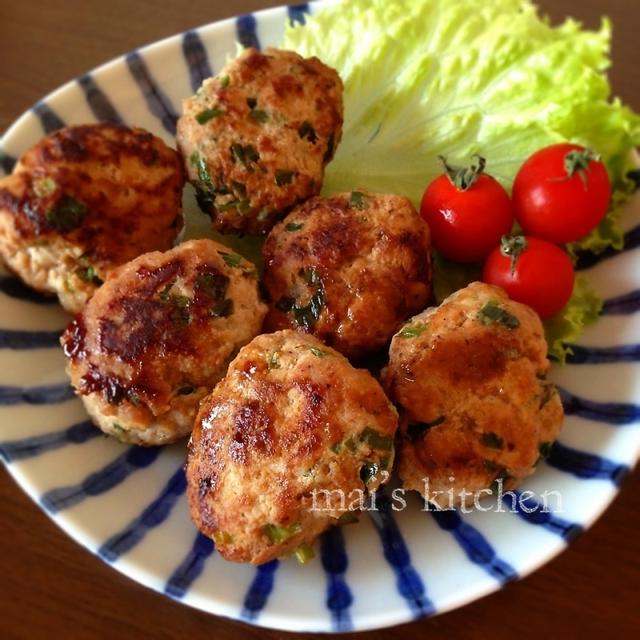 簡単♡ニラたっぷり味噌マヨつくね〜♡おツマミにも♡