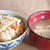 ＜筍ごはんとお味噌汁＞