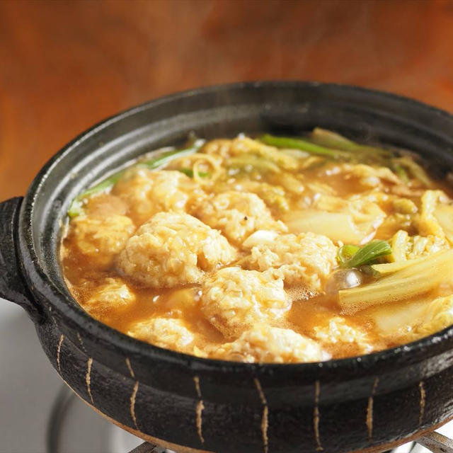 フーディストノート連載、「たっぷり鶏団子と白菜のカレー鍋」