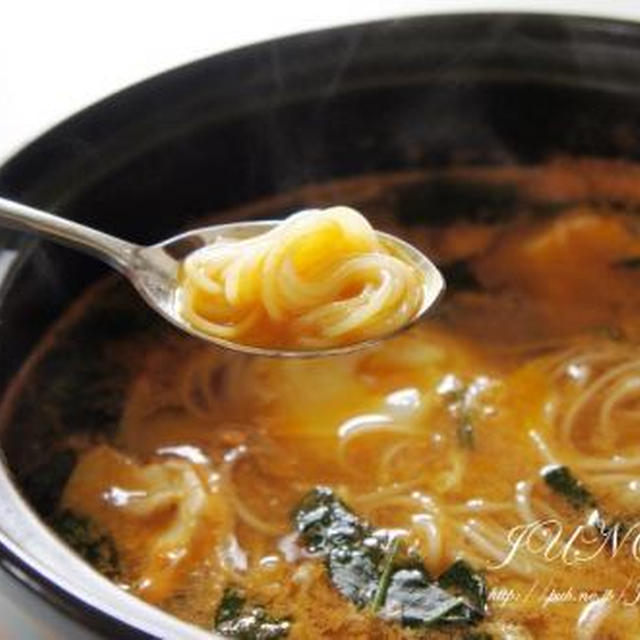 ☆豆腐チゲ風にゅう麺☆