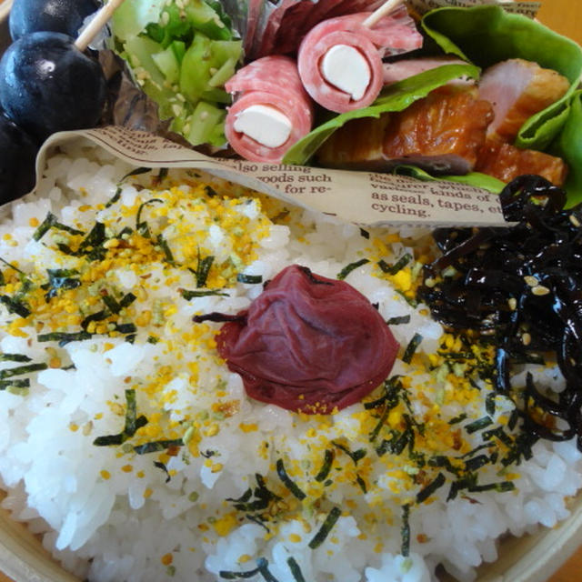 ベーコン炒め弁当★遅れてごめんね&lt;m(__)m&gt;