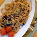 なすとしその全粒粉パスタ