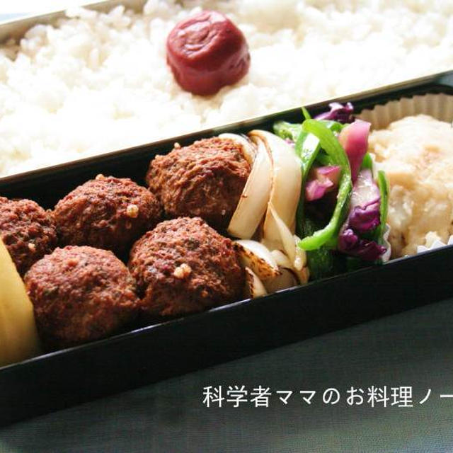 ポトフリメイクとパセリ入り揚げ肉団子のお弁当