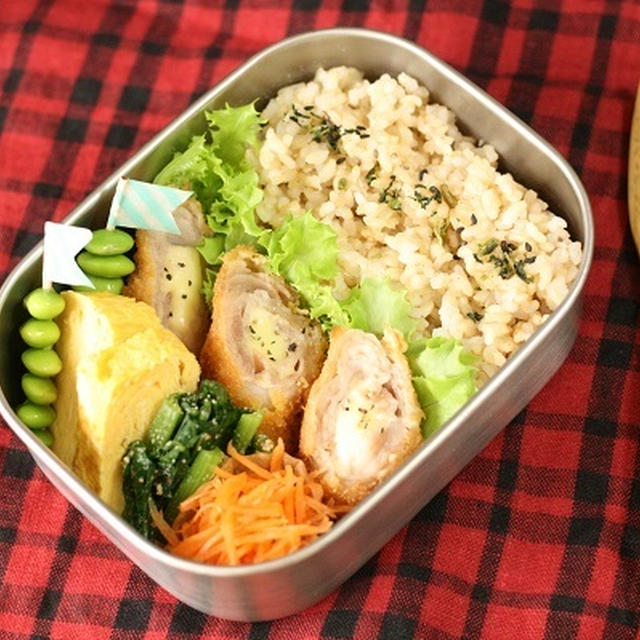 くるくるミルフィーユカツ弁当♪