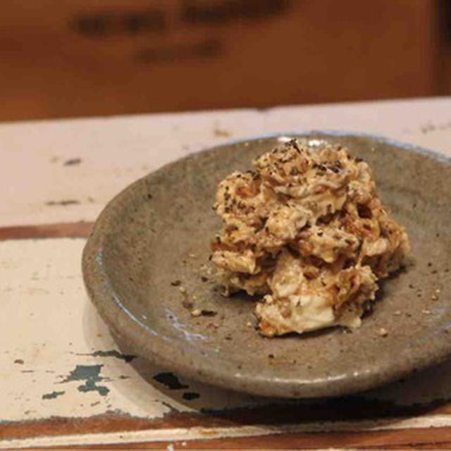 【SAKE】月の桂吃驚仰天／【recipe】肉味噌クリームチーズ