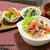 サーモンとアジのしば漬け丼 / おつまみワンプレート