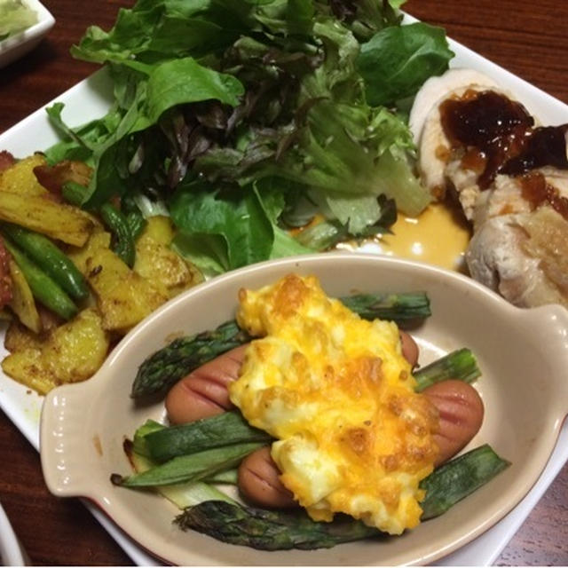 プレート晩御飯♫