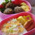 うずら入り肉団子、と花束のお弁当