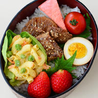 ４月２１日　月曜日　軟骨豚バラと大根の黒酢煮込み＆早ゆでサラダマカロニで、おかかマカロニサラダ