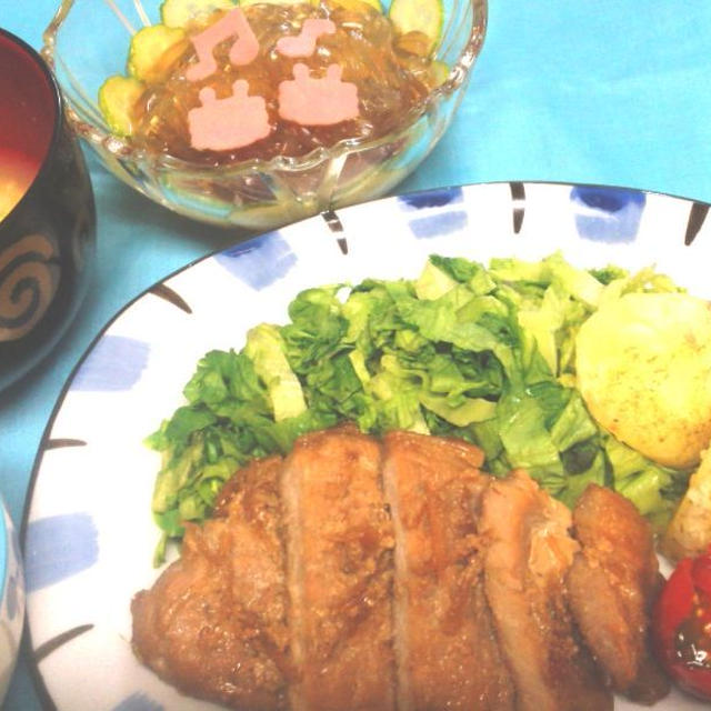 嫌いと言う前に　興味を持ってもらう工夫　～　豚の生姜焼きde夕食　～