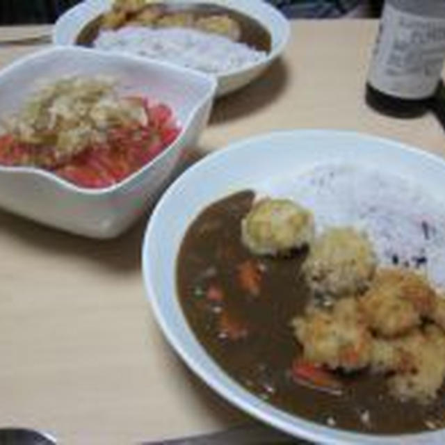 シーフードフライカレーしゃん♪