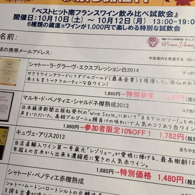 ワインのテイスティング