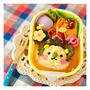 くり抜きロールパンで♪ライオン卵サンド弁当