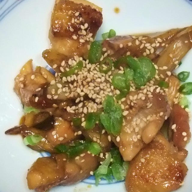 鶏肉とごぼうの照り炒め