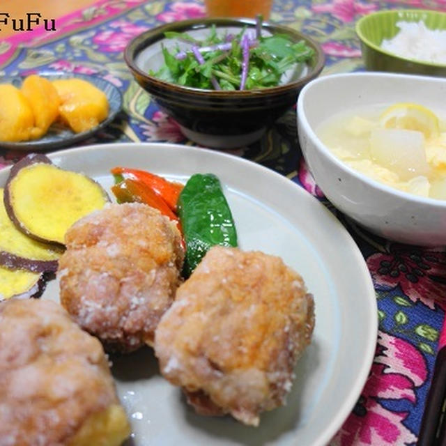 冷凍豆腐の弾力は魅力的だ☆の晩ご飯と心配