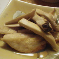 えりんぎの焼きびたし　文字どおり焼いて浸すだけですが(^^ゞ