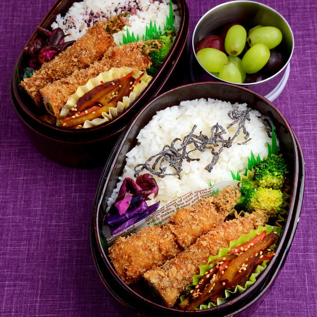 【今日のおべんと】アスパラの肉巻きフライ弁当