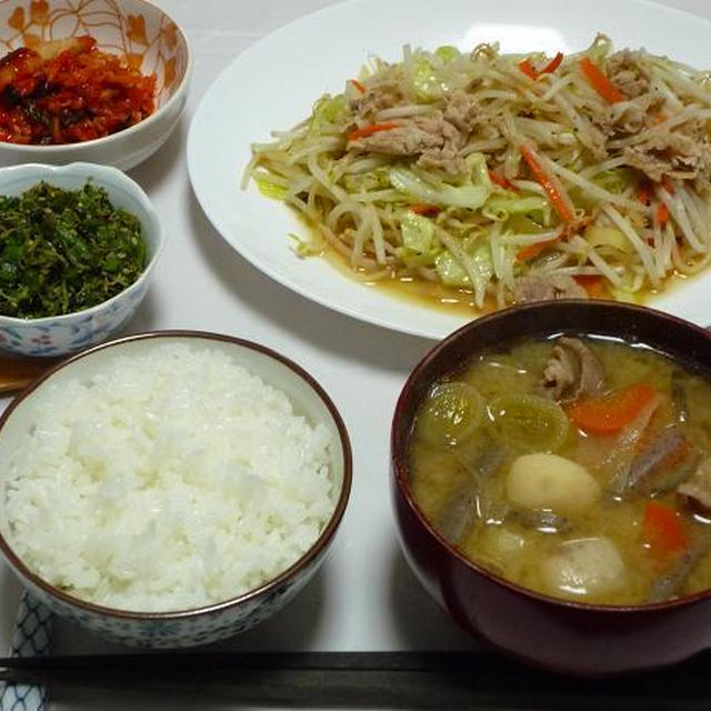 2011年2月2日（水）の晩ごはん。