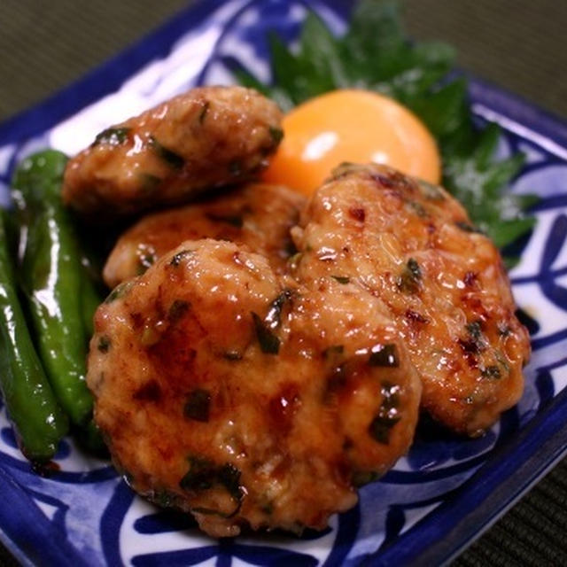軟骨と大葉入りの鶏つくね♪