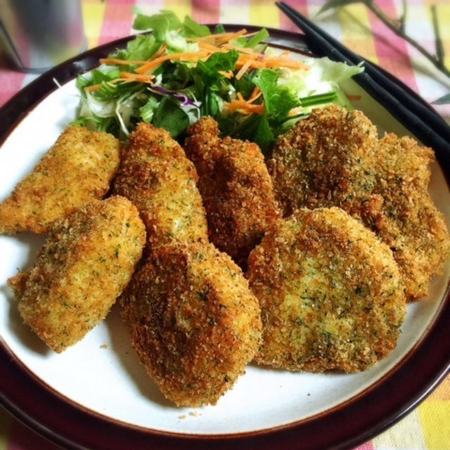 お魚離れ解消！タラの青のりチーズ揚げ