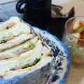 ■夜パン【菜園収穫野菜でポケットサンド】