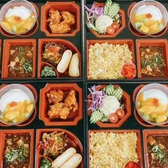 秋分の日・不眠の日の朝、中華風弁当
